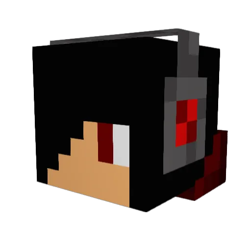 CakeMan2002 Minecraft avatar head, 3D render