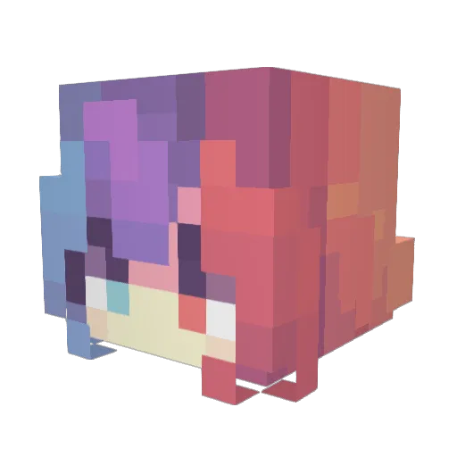 CakeOfPork Minecraft avatar head, 3D render