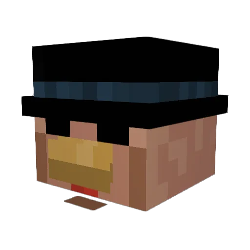 CakeStands Minecraft avatar head, 3D render