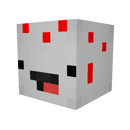 CakeSurfer Minecraft avatar head, 3D render