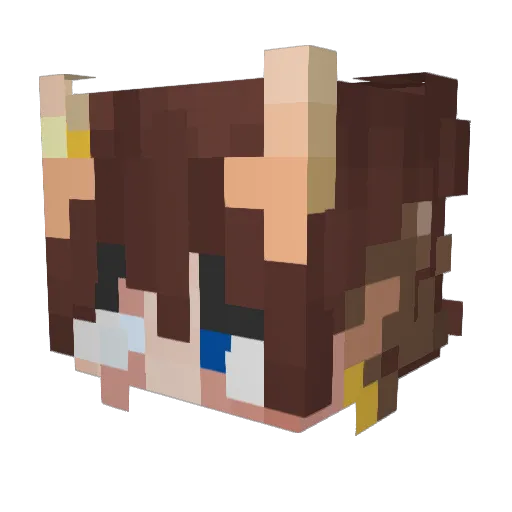 CakeUnwanted Minecraft avatar head, 3D render