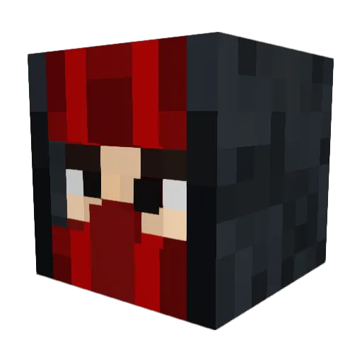 Cake_Creator Minecraft avatar head, 3D render
