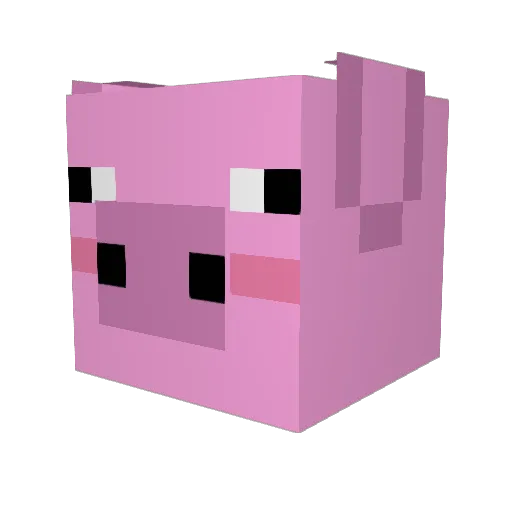 Cake_Eating_Fox Minecraft avatar head, 3D render