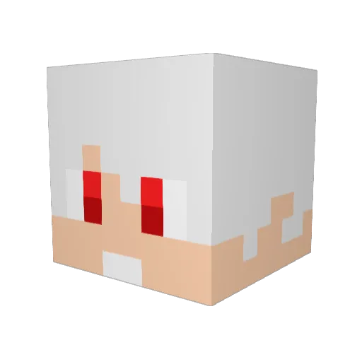 Cake_walker Minecraft avatar head, 3D render