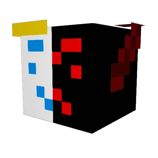 Cakeboss352 Minecraft avatar head, 3D render