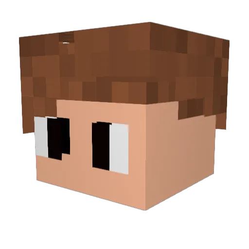 Cakedog1 Minecraft avatar head, 3D render