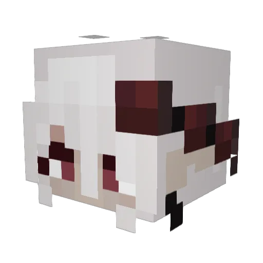 Cakeee_ Minecraft avatar head, 3D render