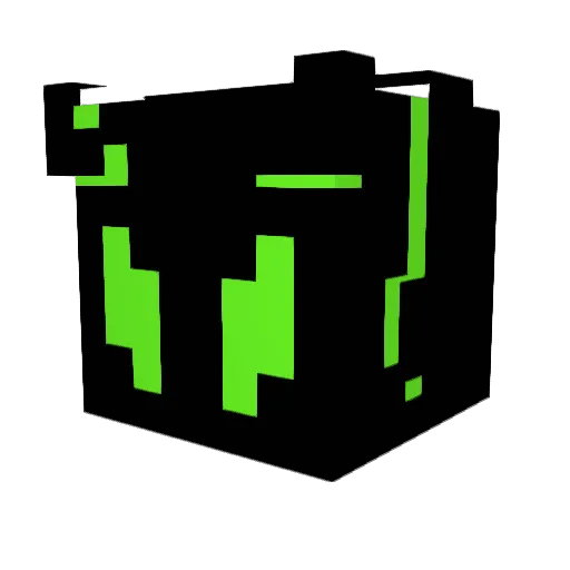 Cakekraken Minecraft avatar head, 3D render