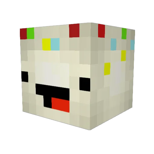 Cakeman503 Minecraft avatar head, 3D render
