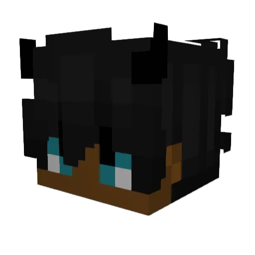 Cakepizzle Minecraft avatar head, 3D render