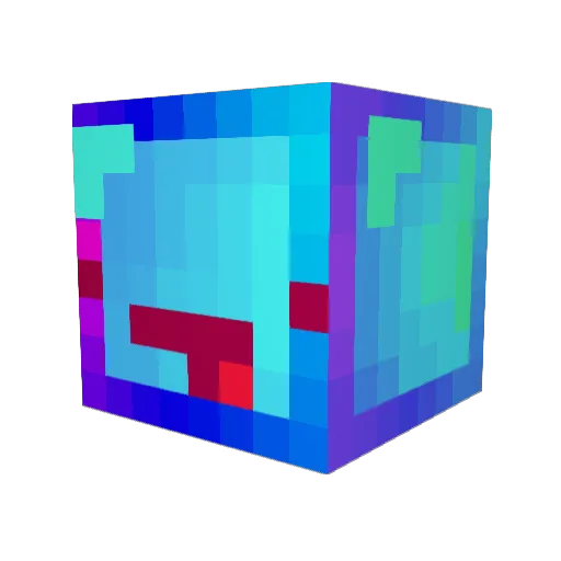 Cakepop9903 Minecraft avatar head, 3D render