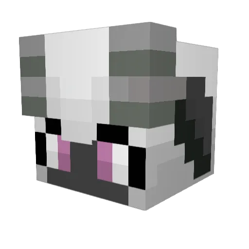 Cakesandsuch Minecraft avatar head, 3D render