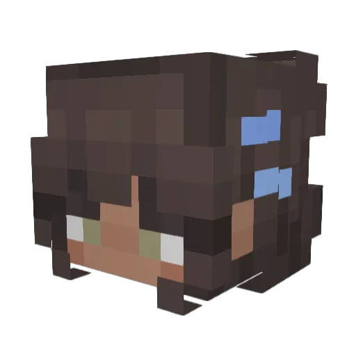 Cakexeh Minecraft avatar head, 3D render