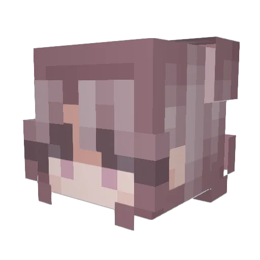 Cakey095 Minecraft avatar head, 3D render