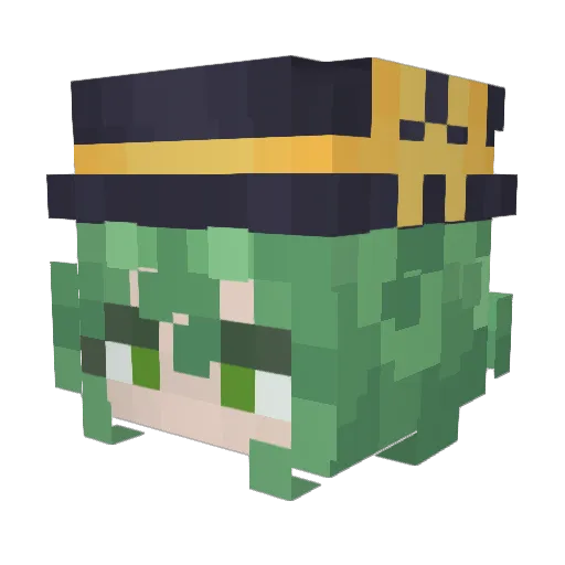 CakeyKay Minecraft avatar head, 3D render