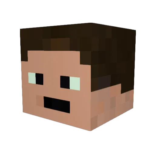Cal0412 Minecraft avatar head, 3D render