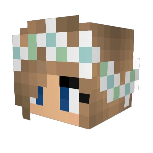 Cal234 Minecraft avatar head, 3D render