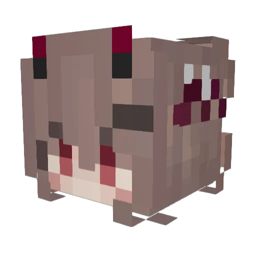 CalCobalt Minecraft avatar head, 3D render