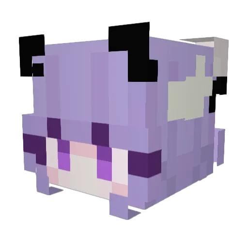 CalDog_ Minecraft avatar head, 3D render