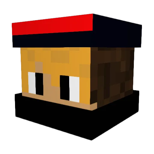 CalHut2002 Minecraft avatar head, 3D render