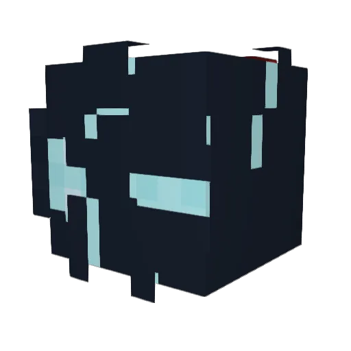 CalZonE04 Minecraft avatar head, 3D render