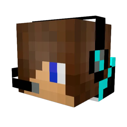 Calabis1 Minecraft avatar head, 3D render
