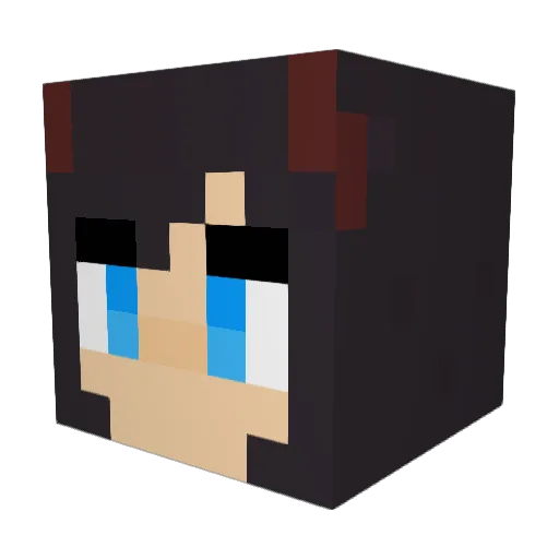 CaladielZ Minecraft avatar head, 3D render
