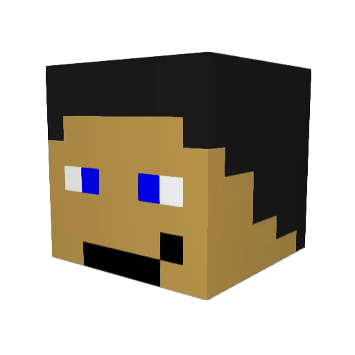 Caladrel65 Minecraft avatar head, 3D render