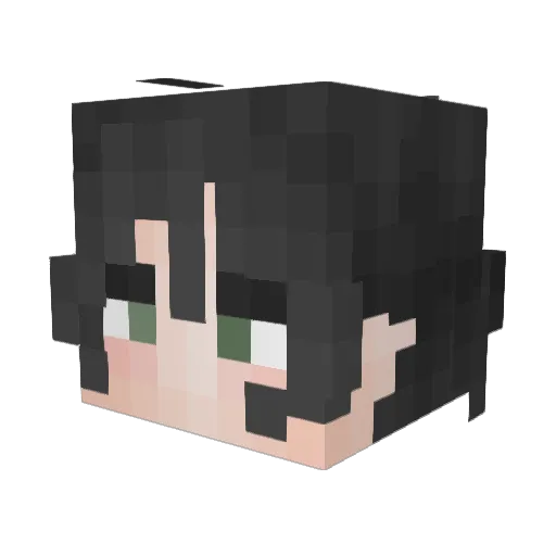 Calain Minecraft avatar head, 3D render