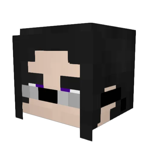Calamanderzz Minecraft avatar head, 3D render