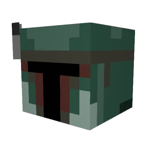 Calamari622 Minecraft avatar head, 3D render