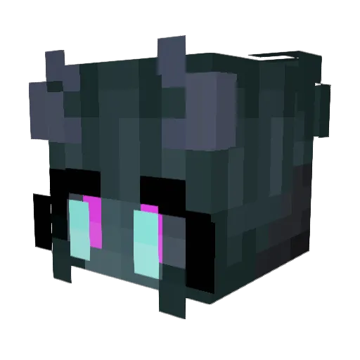Calambius Minecraft avatar head, 3D render