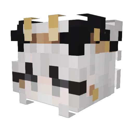 Calamie Minecraft avatar head, 3D render