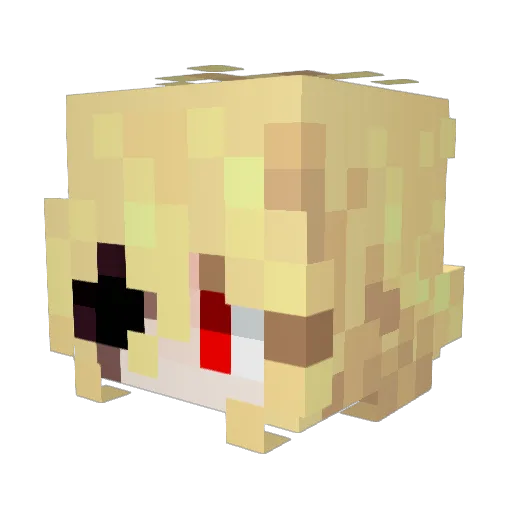 Calamitery Minecraft avatar head, 3D render