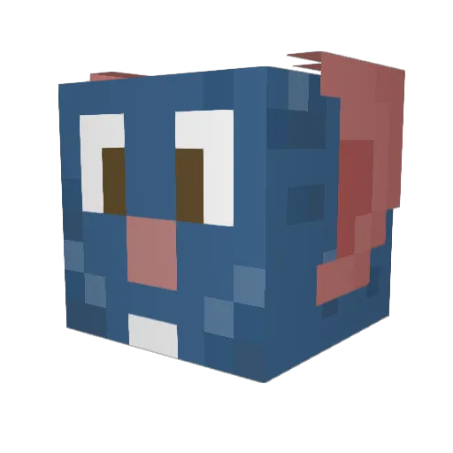 CalamityFern Minecraft avatar head, 3D render