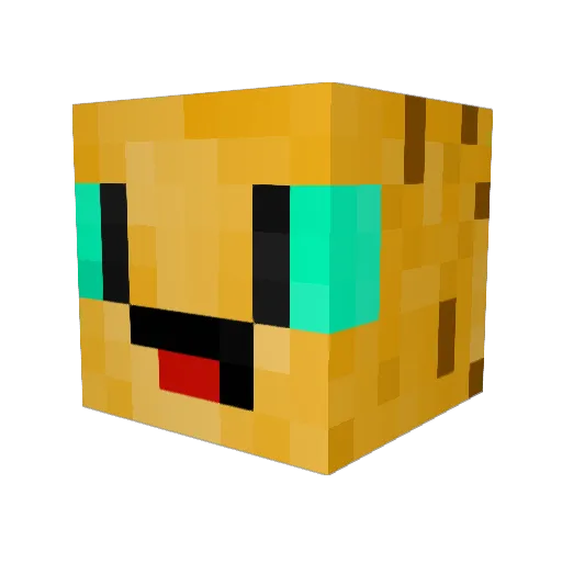 Calanga0 Minecraft avatar head, 3D render