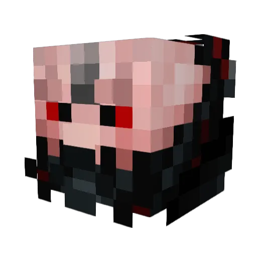 Calanguito Minecraft avatar head, 3D render