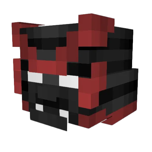 Calariksen Minecraft avatar head, 3D render