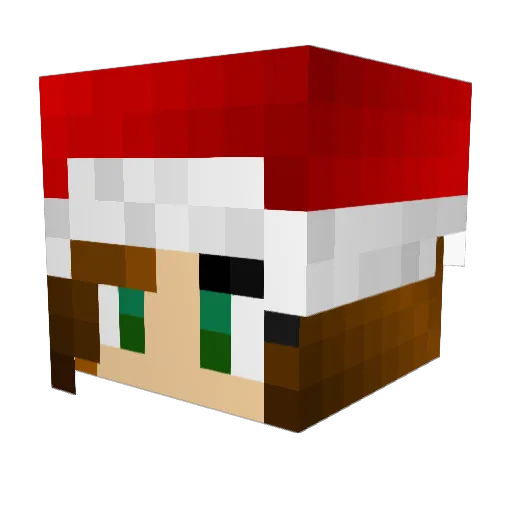 Calasoft Minecraft avatar head, 3D render