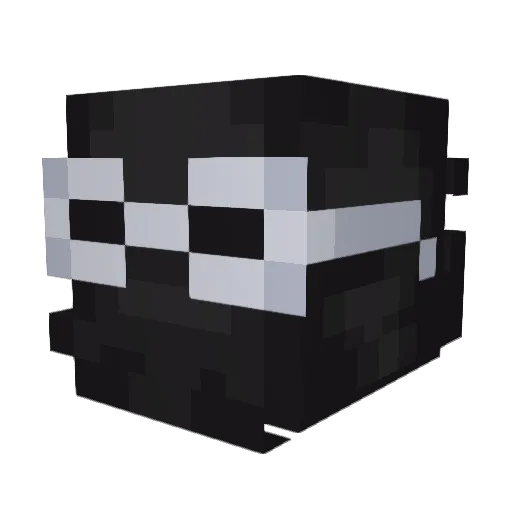 Calcetin2 Minecraft avatar head, 3D render