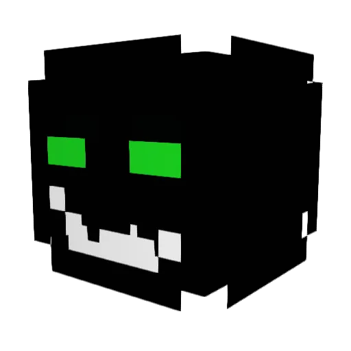 Calcibo Minecraft avatar head, 3D render