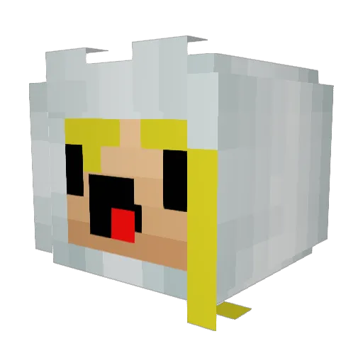 Calcifer9098 Minecraft avatar head, 3D render