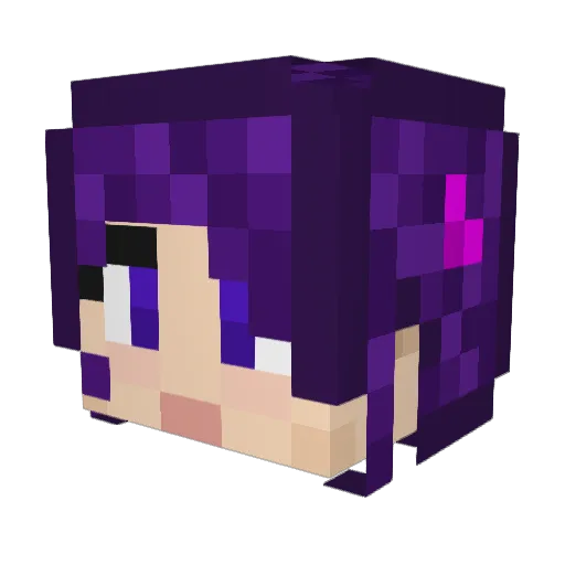 Calcutt4 Minecraft avatar head, 3D render