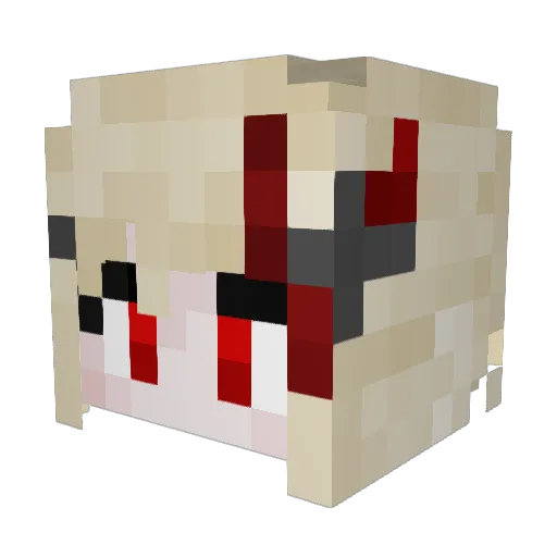 Caldaira Minecraft avatar head, 3D render