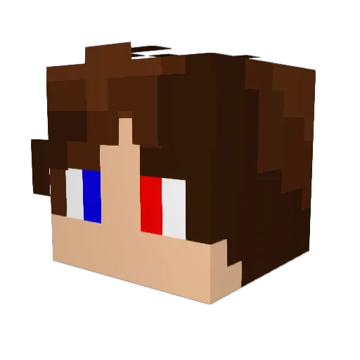 Caldo1 Minecraft avatar head, 3D render