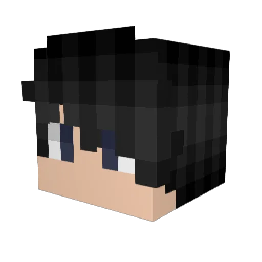 Caldwale Minecraft avatar head, 3D render