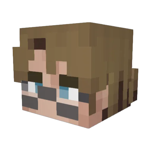 Cale0610 Minecraft avatar head, 3D render