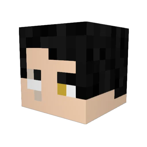 CaleAU Minecraft avatar head, 3D render