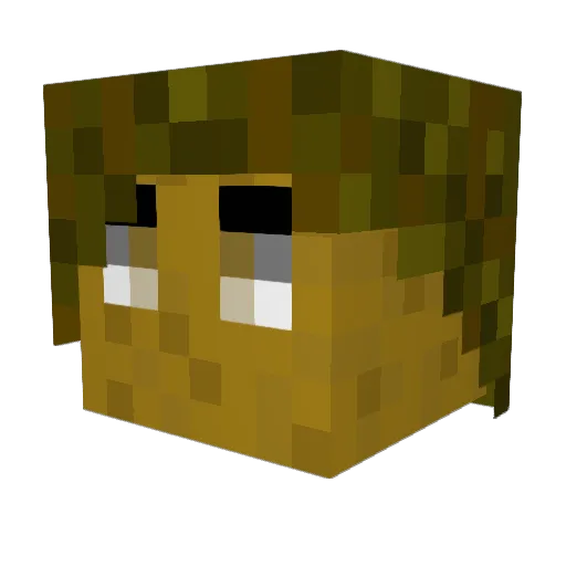 CalebAZ Minecraft avatar head, 3D render