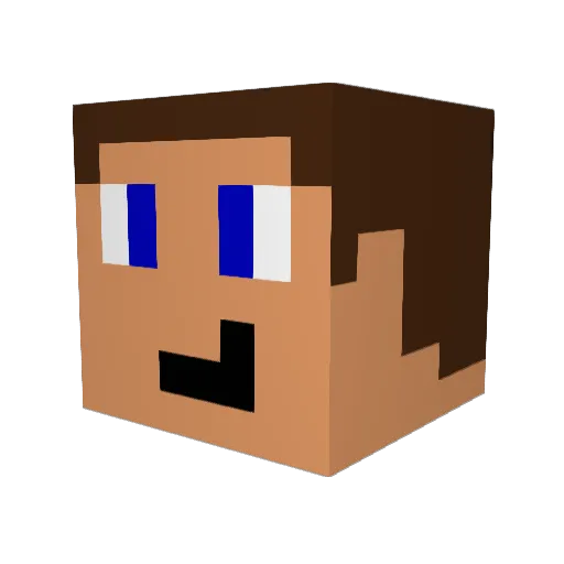 Caleb_Charlie Minecraft avatar head, 3D render